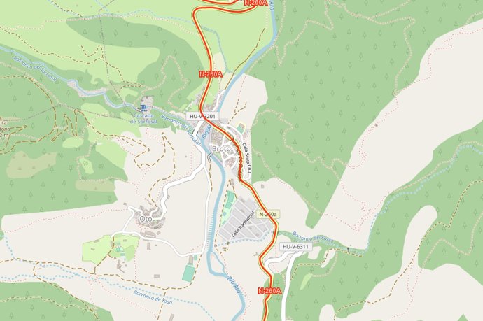 Mitma adjudica la reparación y ensanche del puente sobre el río Ara, en Broto (Huesca), en la carretera N-260