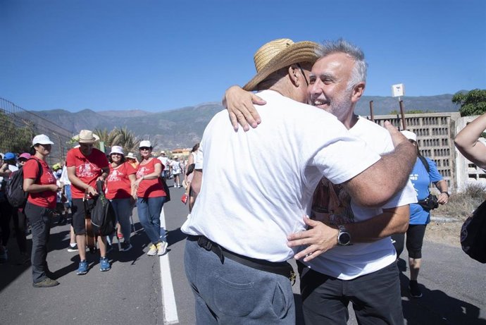 El presidente de Canarias, Ángel Víctor Torres, en la 'Bajada del Socorro'