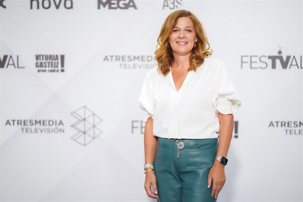 La directora de Programas de Entretenimiento de Atresmedia TV, Carmen Ferreiro,  en el  FesTVal de Vitoria