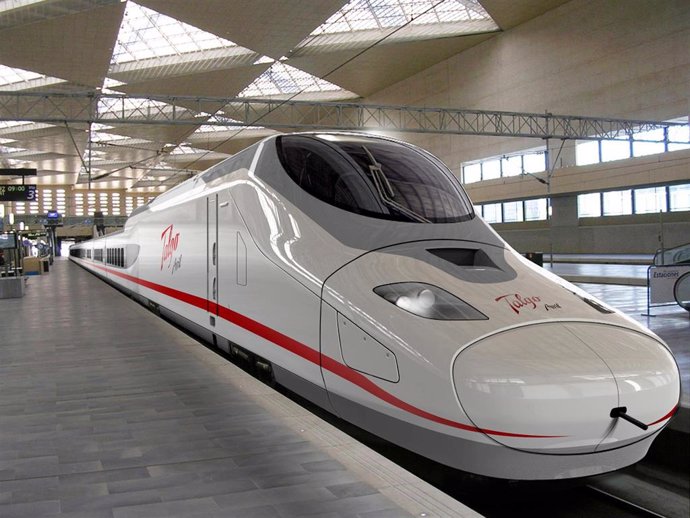 Archivo -     Talgo ha recibido este jueves el certificado de evaluación de conformidad definitivo de su nuevo tren de muy alta velocidad, el 'Avril', que tras dos años de exhaustivas pruebas y más de 50 millones de euros de inversión en su desarrollo d