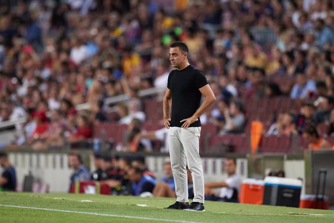 El entrenador del FC Barcelona, Xavi Hernández