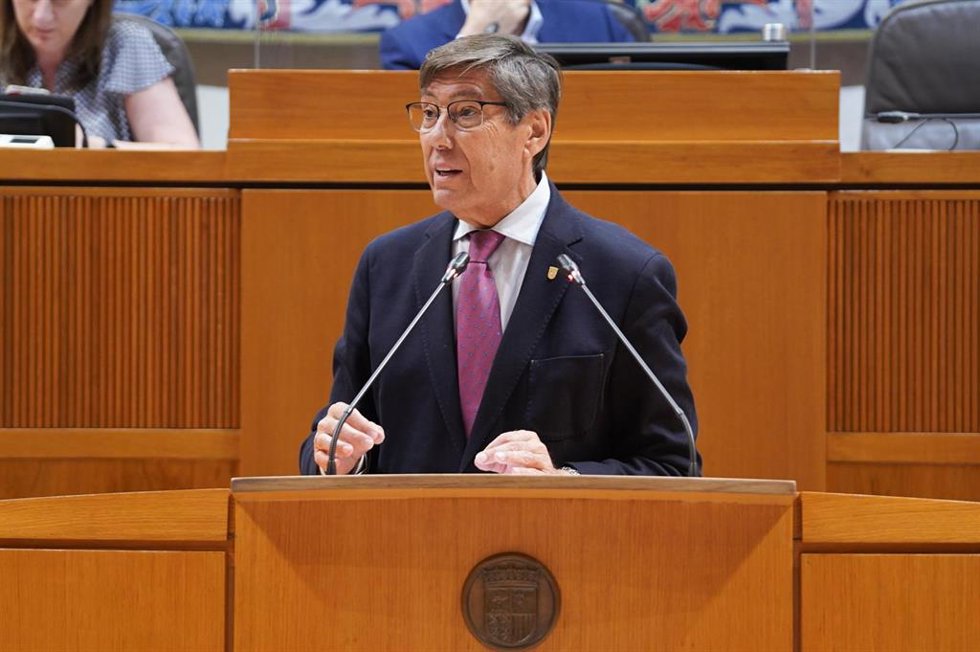 El vicepresidente del Gobierno de Aragón y consejero de Industria, Arturo Aliaga.