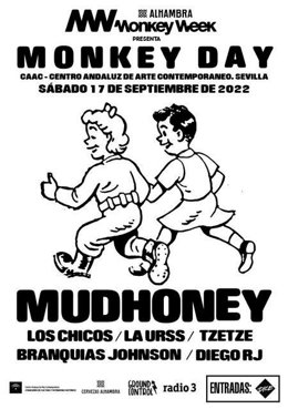 Cartel del Monkey Day, con la banda Mudhoney como protagonista