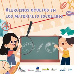 Pediatras alergólogos y pacientes avisan del peligro de los alérgenos alimentarios ocultos en el material escolar