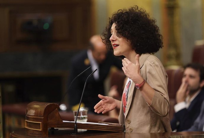 Archivo - La diputada de Unidas Podemos y portavoz de En Comú Podem en el Congreso, Aina Vidal, interviene en la tercera jornada de la 26 edición del Debate sobre el Estado de la Nación, en el Congreso de los Diputados, a 14 de julio de 2022, en Madrid 