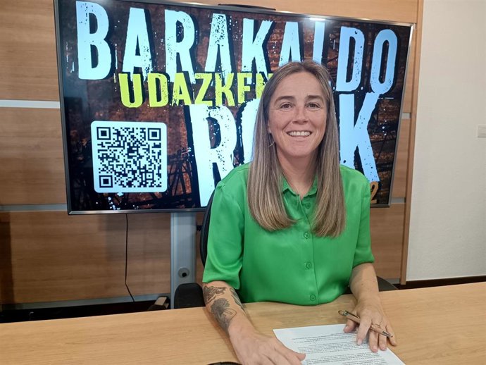 La concejala de Cultura, Educación, Euskera y Juventud, Nerea Cantero.