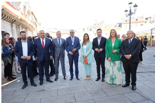 Luis Tudanca, durante su visita a Ponferrada.