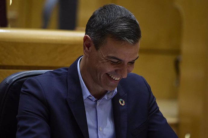 El presidente del Gobierno, Pedro Sánchez, durante un debate monográfico sobre la crisis energética y el contexto económico, en el Senado, a 6 de septiembre de 2022, en Madrid (España). El objetivo de este encuentro es subrayar las diferencias entre los