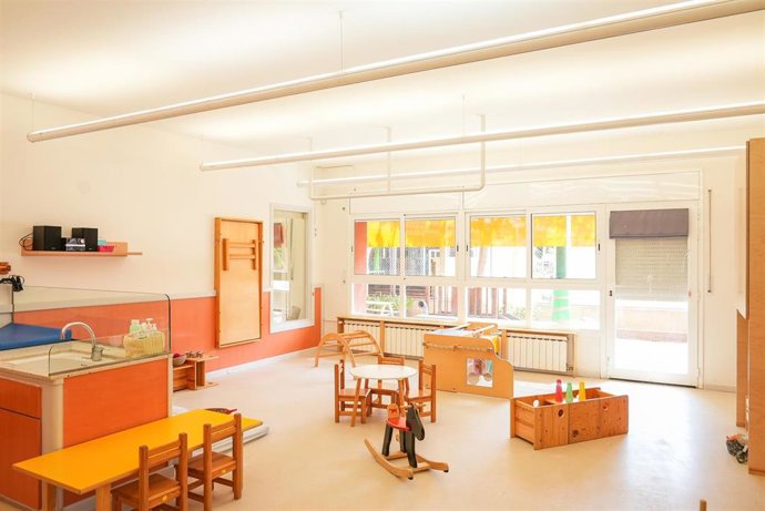 Aula de una guardería municipal de Barcelona.