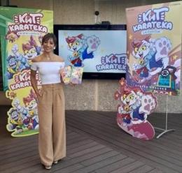 La karateka Sandra Sánchez presenta la serie de libros inspirados en ella, 'Kat Karateka'