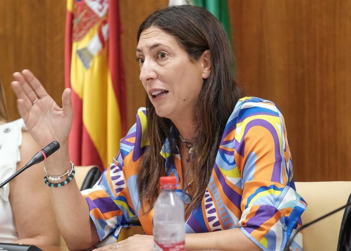 La consejera de Inclusión Social, Juventud, Familias e Igualdad, Loles López, en su primera comisión parlamentaria.