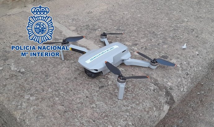 Dron que sobrevoló ilegalmente un concierto en Granada