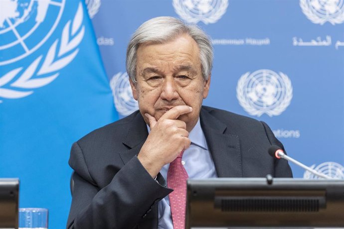 Archivo - El secretario general de la ONU, Antonio Guterres.