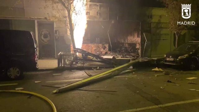 Explosión en un bar de Carabanchel