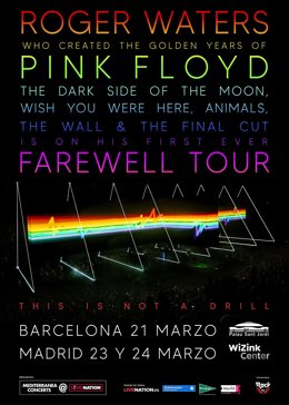 Cartell de la gira de Roger Waters a Espanya el mar del 2023