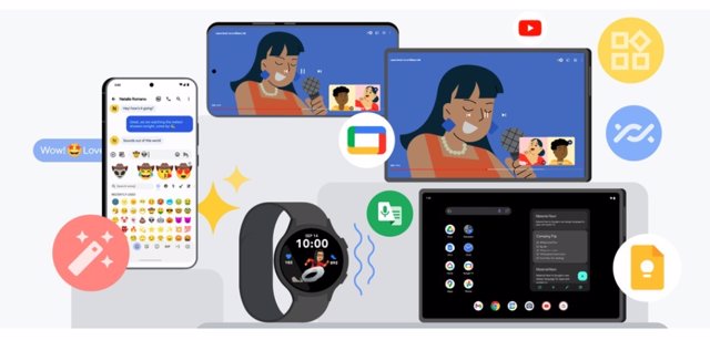 Imagen promocional sobre las últimas novedades de Google para Android.