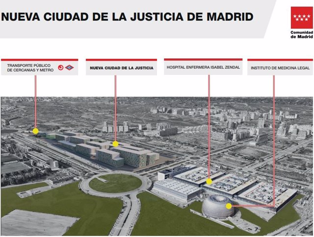 Archivo - Proyecto de la nueva Ciudad de la Justicia de Madrid