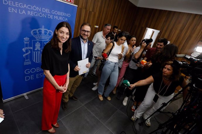 La Ministra De Justicia, Pilar Llop, En La Rueda De Prensa Ofrecida En Murcia