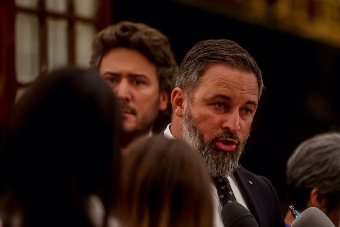 El líder de Vox, Santiago Abascal