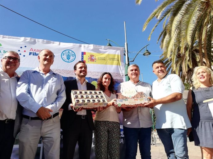 Alberto Garzón, ministro de Consumo del Gobierno de España, en un acto en Málaga