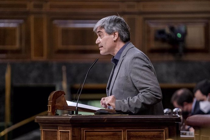 Archivo - El diputado de ERC, Francesc Xavier Eritja, interviene en una sesión plenaria, en el Congreso 