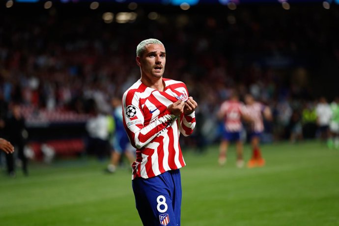 Antoine Griezmann of Atletico de Madrid celebrates a goal during the UEFA Champions League, Group B, football match played between Atletico de Madrid and FC Porto at Civitas Metropolitano on September 07, 2022 in Madrid, Spain.