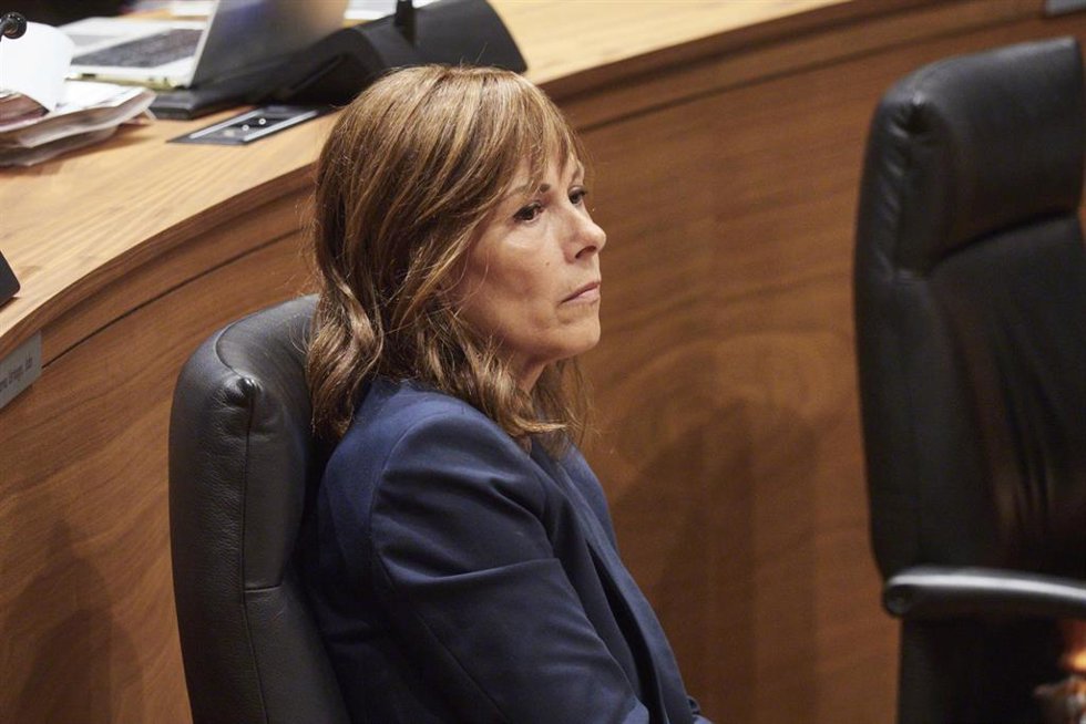 La portavoz de Geroa Bai, Uxue Barkos.