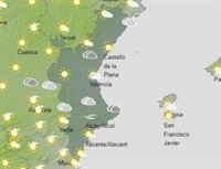 Los cielos despejados marcan este sábado en la Comunitat Valenciana, con máximas por encima de los 30º