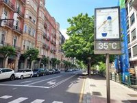 Euskadi activa el aviso amarillo para este domingo por temperaturas muy altas, de hasta 37 grados, y riesgo de incendios