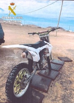 Motocicleta sustraída