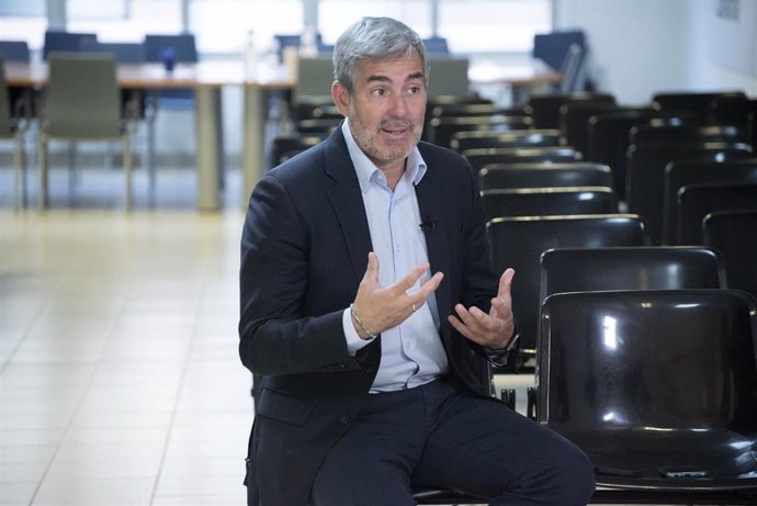 El secretario general de Coalición Canaria, Fernando Clavijo, en una entrevista concedida a Europa Press