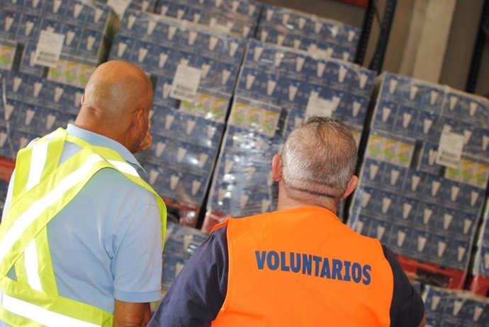 Voluntarios del Banco de Alimentos de Sevilla.