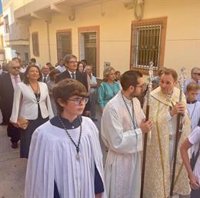 Crespo participa en la procesión de San Nicolás de Tolentino, patrón de Adra (Almería)