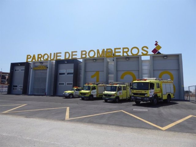 Parque de bomberos de Cádiz, imagen de archivo