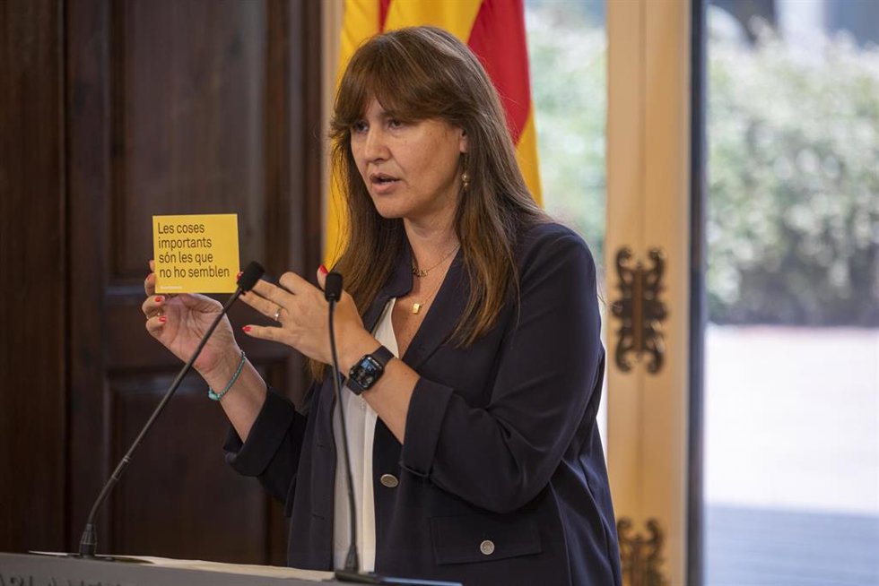 Archivo - La presidenta del Parlament, Laura Borrs