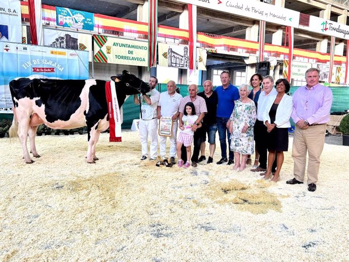 Vaca ganadora del XXVI Concurso Regional de Ganado Vacuno Frisón