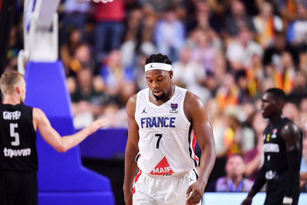 El jugador francés Guerschon Yabusele, en el Euroobasket 2022.