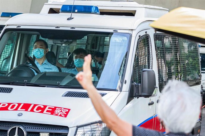 Archivo - Policía en Hong Kong