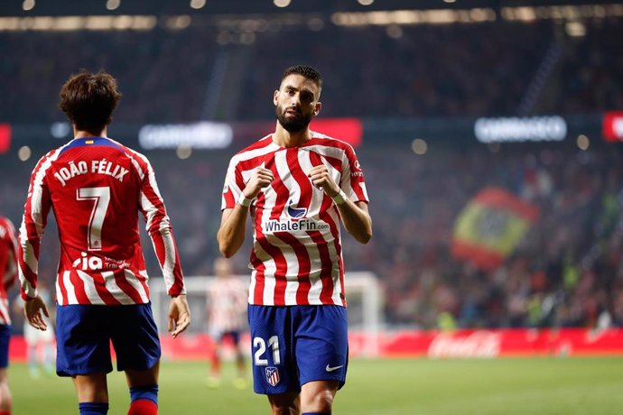 Yannick Carrasco del Atlético de Madrid.