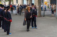 Núria Marín preside la ofrenda a Casanova en nombre de la Diputación de Barcelona