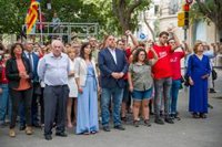 ERC, recibida con una pitada en la ofrenda al monumento de Rafael Casanova