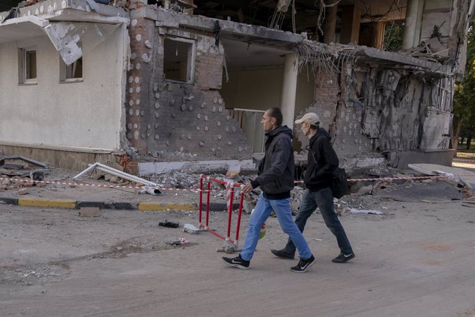Efectes dels bombardejos a Khrkiv, Ucrana