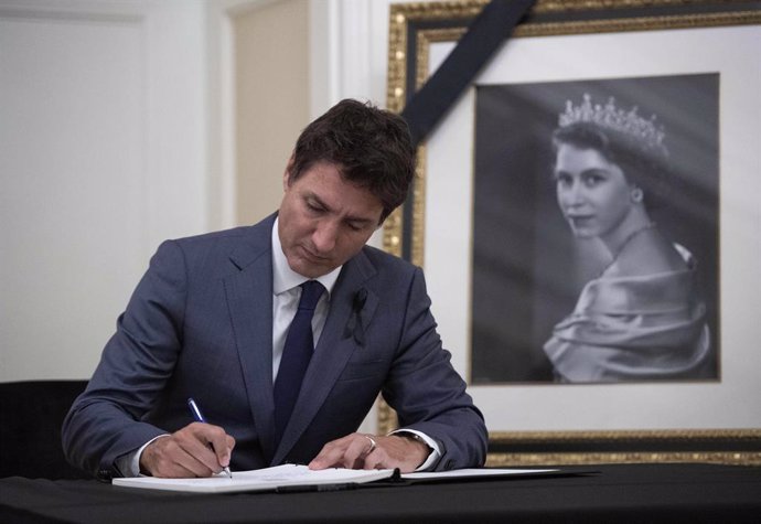 El primer ministre del Canad, Justin Trudeau, després de la mort de la reina Elisabet II