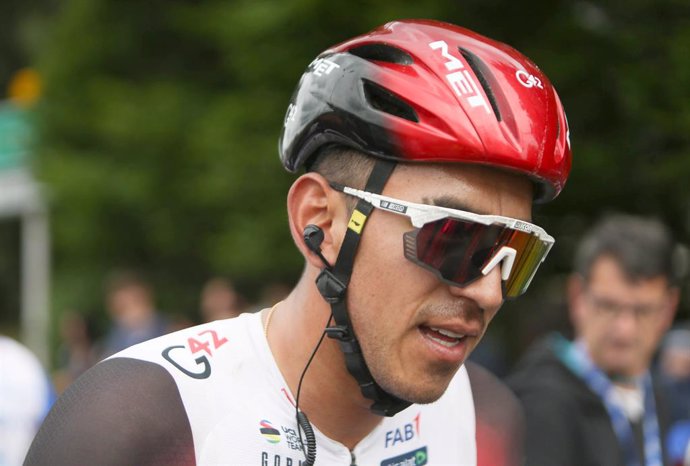 Archivo - Juan Sebastian Molano Benavides of UAE Team Emirates during the Boucles de la Mayenne 2022, UCI ProSeries cycling race, Stage 4, Martigné-sur-Mayenne > Laval (180 Km) on May 29, 2022 in Laval, France - Photo Laurent Lairys / DPPI