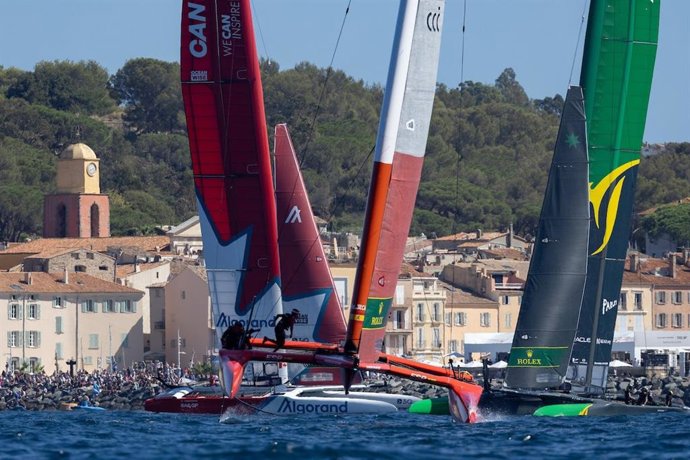 El equipo español de SailGP en el GP de Saint-Tropez.