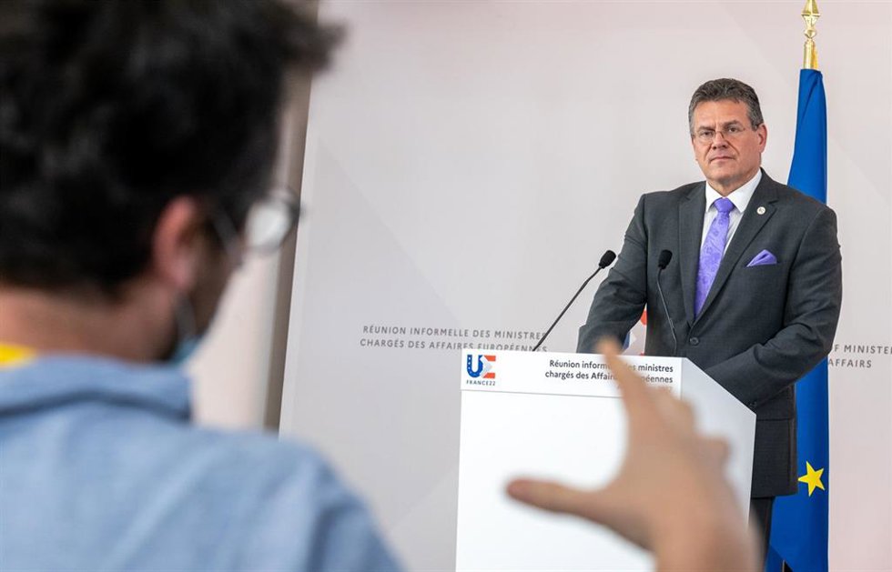 Archivo - Imagen de archivo del vicepresidente de la Comisión Europea Maros Sefcovic, encargado de las relaciones con Reino Unido tras el Brexit.