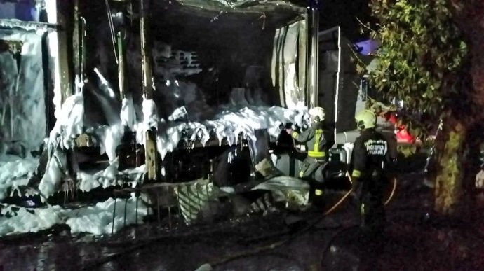 Incendio del camión