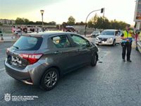 Interceptado en Pamplona tras invadir el carril contrario, chocar con otro turismo y duplicar tasa de alcohol