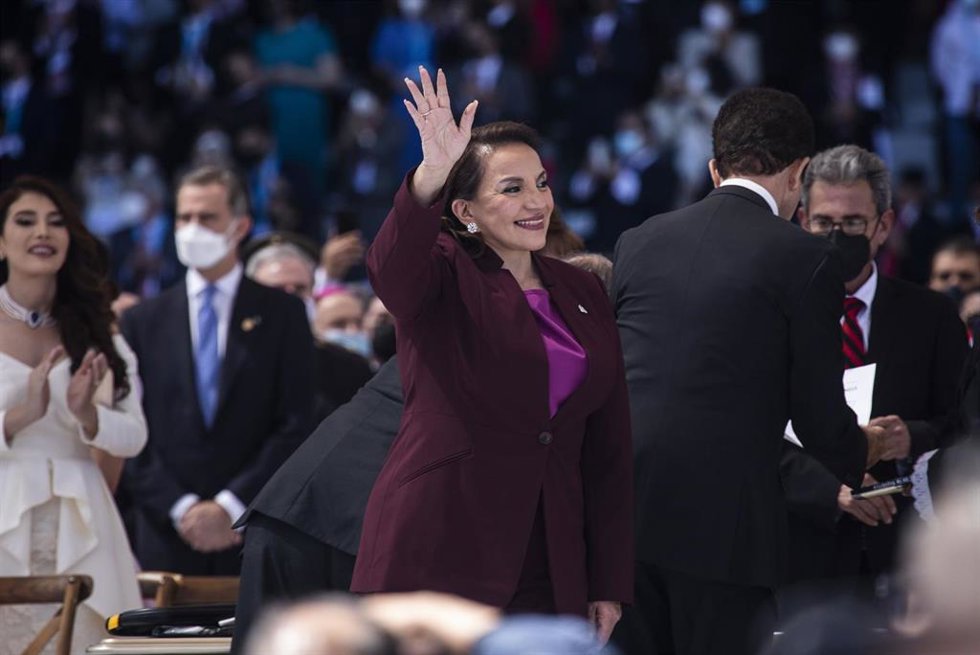 Archivo - La presidenta de Honduras, Xiomara Castro