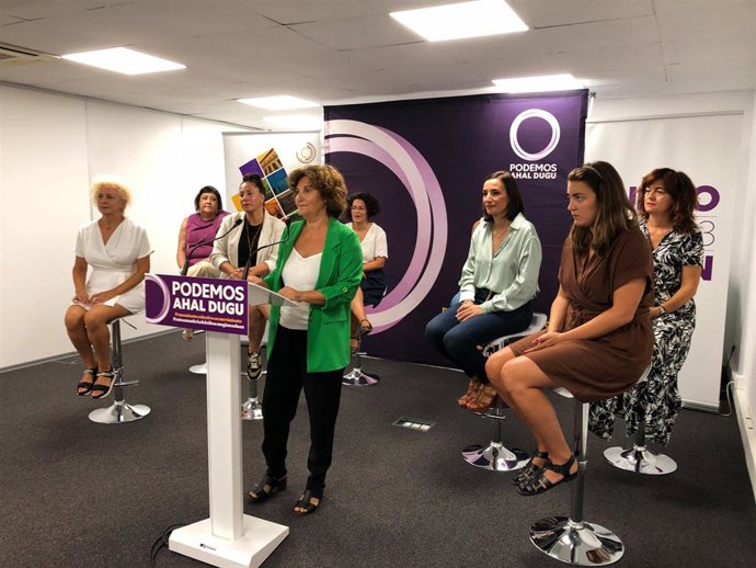 La coordinadora de Podemos Euskadi, Pilar Garrido